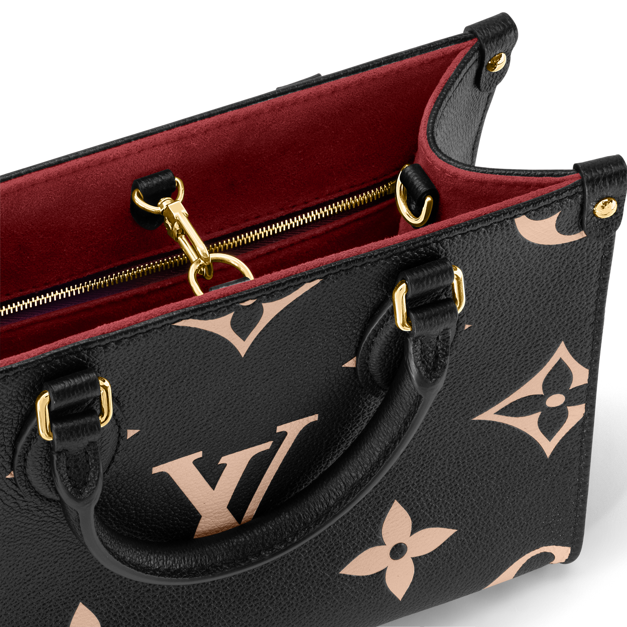 Onthego PM Bicolor Monogram Empreinte Leather - Women - Handbags